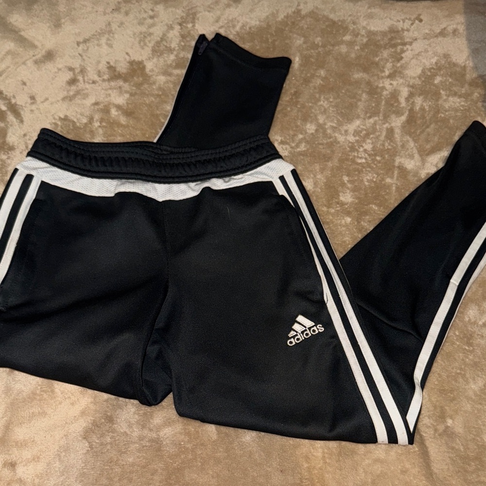Adidas Kids Dark gray and White Joggers